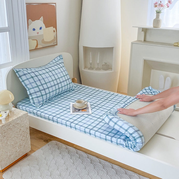 91家纺网 家纺一手货源 找家纺 （总）凌云家纺 2025新款A类13372全棉学生床笠