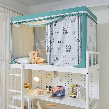 91家纺网 家纺一手货源 找家纺 （总）浪幔纱蚊帐 2025新款A类无涂层百分百遮光学生蚊帐床帘一体式