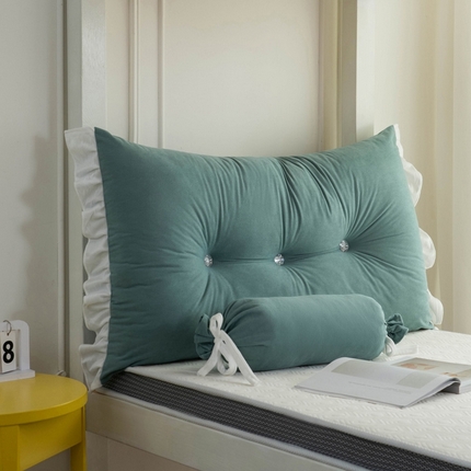 91家纺网 家纺一手货源 找家纺 （总）一兰家纺 2025新款学生季床头靠垫床上护栏公主风靠枕床上抱枕护腰靠--花容系列