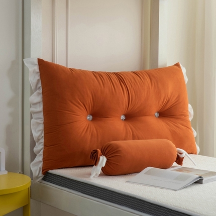 91家纺网 家纺一手货源 找家纺 （总）一兰家纺 2025新款学生季床头靠垫床上护栏公主风靠枕床上抱枕护腰靠--花容系列