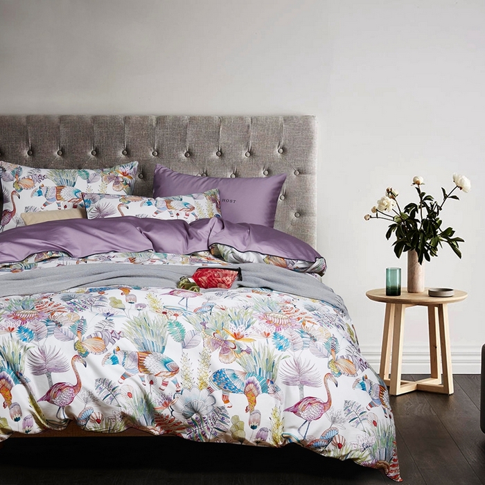 91家纺网 家纺一手货源 找家纺 优然居家纺 2025新款60支数码印花麻绳款四件套 爱丽丝