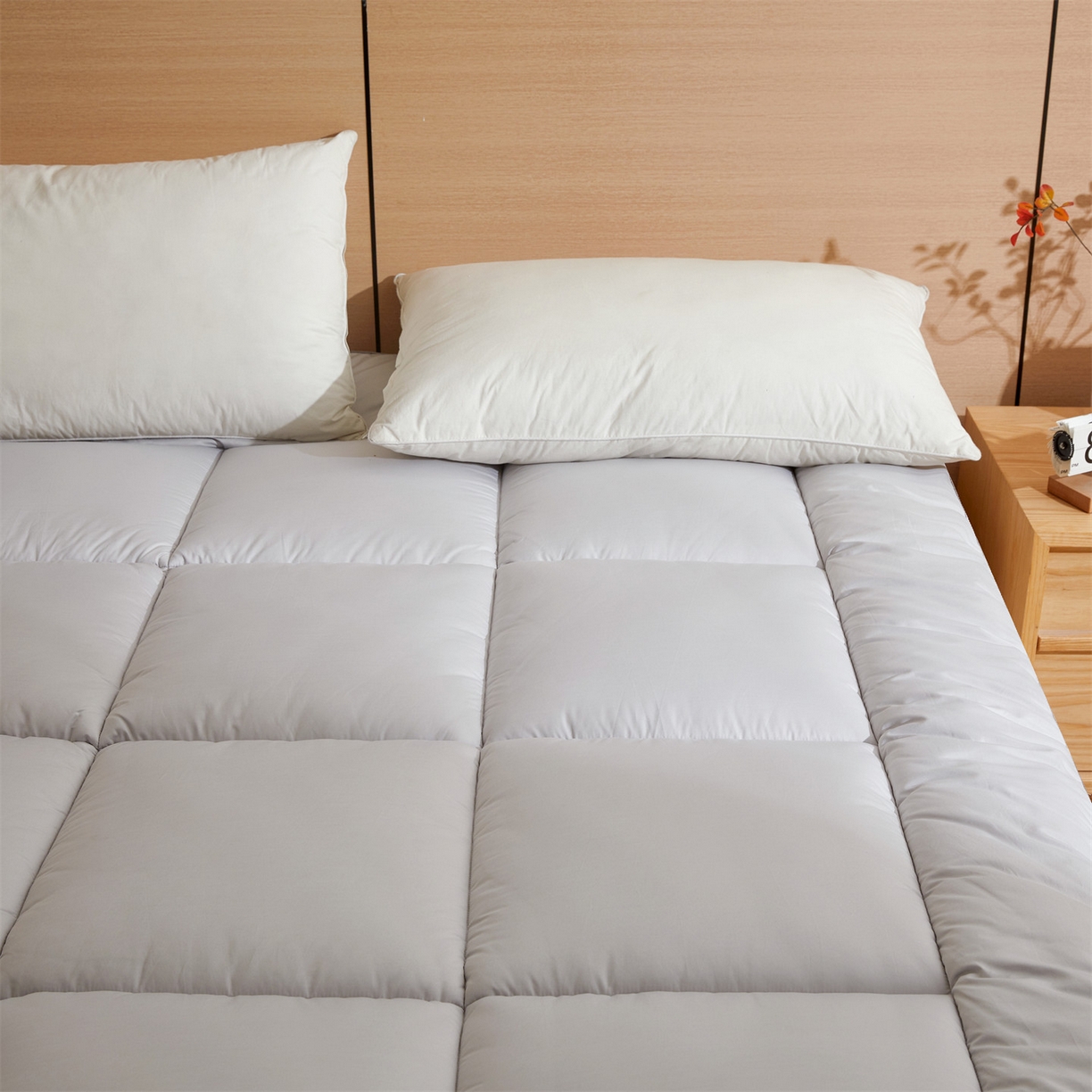 91家纺网 家纺一手货源 找家纺 招财星2店仓储 2025新款酒店床垫学生宿舍单人床褥超厚榻榻米垫子不塌陷带质检报告买家秀 7A抗菌床垫-星辰灰