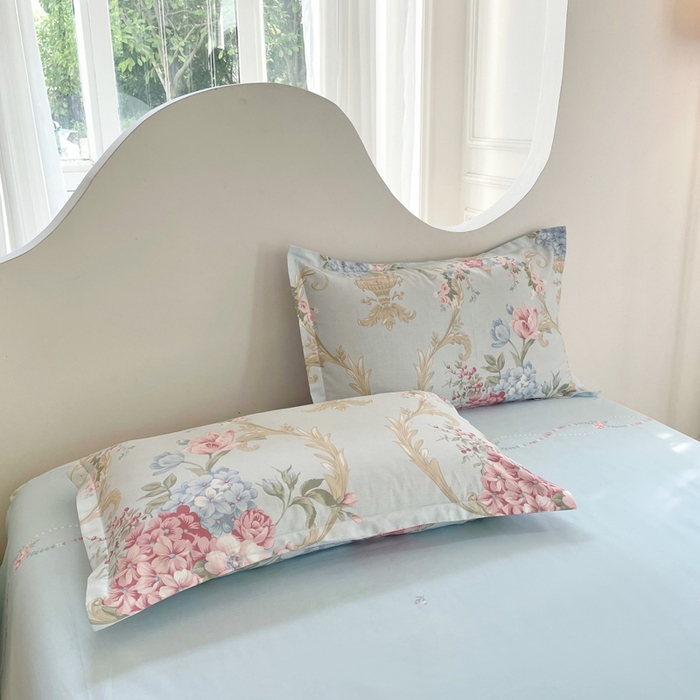 91家纺网 家纺一手货源 找家纺 合纵跨境工厂 2025新款40支纯棉跨境外贸JIT一件代发TEMU亚马逊希音包过核价-全棉印花四件套  罗浮花梦