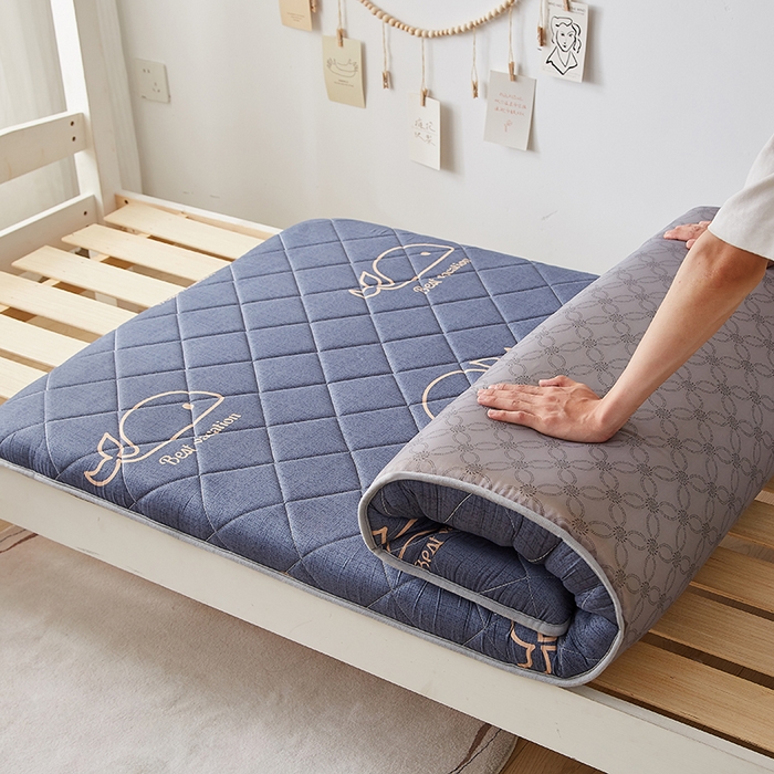 91家纺网 家纺一手货源 找家纺 暖季家纺 2025新款磨毛印花亲肤学生床垫 海中王