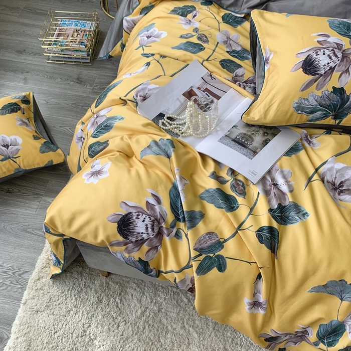 91家纺网 家纺一手货源 找家纺 优然居家纺 2025新款60支数码印花麻绳款四件套 年华