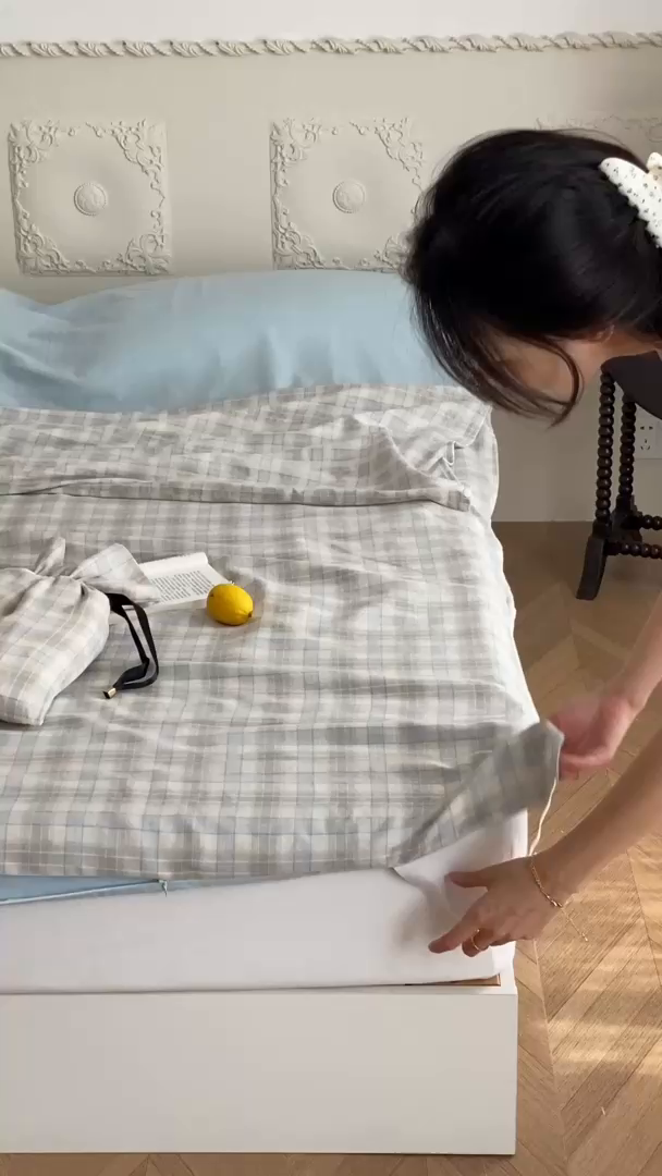 91家纺网 家纺一手货源 找家纺 Sweet dreams甜梦 2025新款全棉双层纱旅行 酒店睡袋 南山南-兰