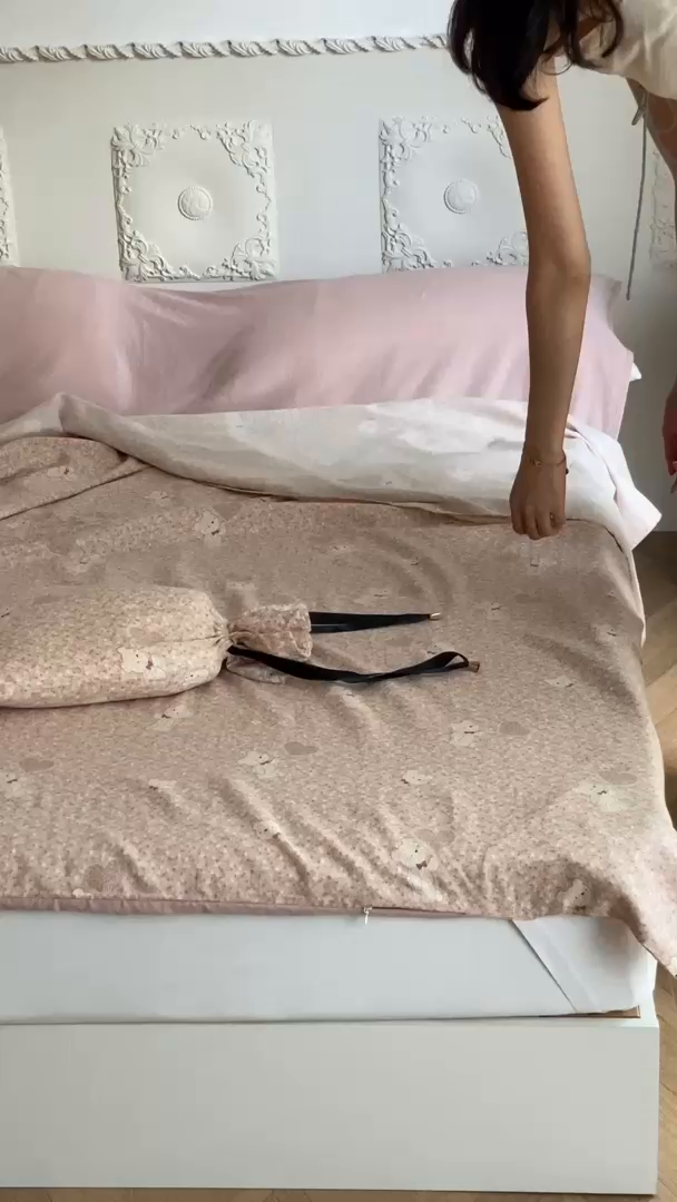 91家纺网 家纺一手货源 找家纺 Sweet dreams甜梦 2025新款全棉双层纱旅行 酒店睡袋 伯克利小熊-粉