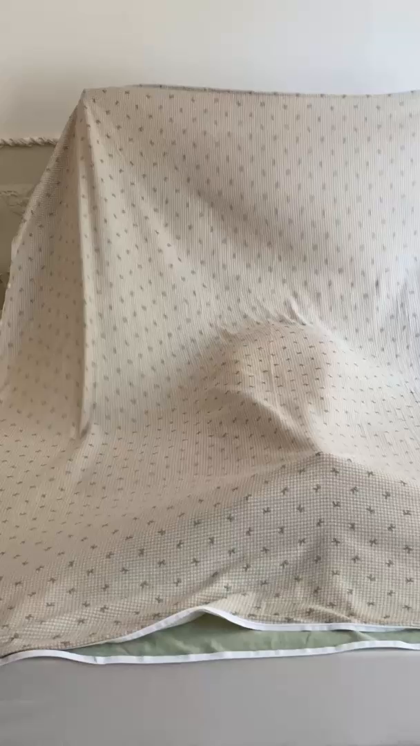 91家纺网 家纺一手货源 找家纺 Sweet dreams甜梦 2025新款全棉双层纱旅行 酒店睡袋 竹生空野-米