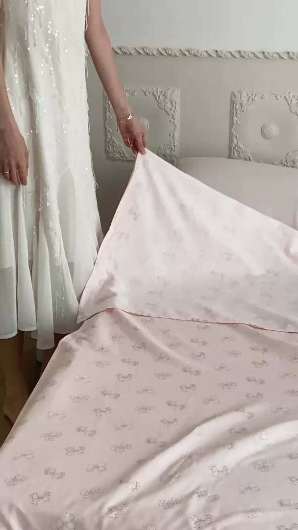 91家纺网 家纺一手货源 找家纺 Sweet dreams甜梦 2025新款全棉双层纱旅行 酒店睡袋 莓莓芝士-粉