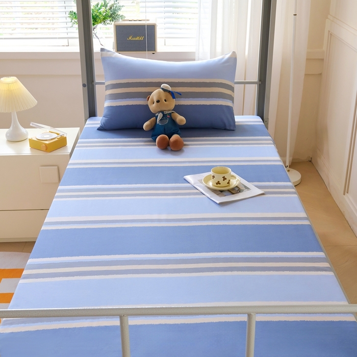 91家纺网 家纺一手货源 找家纺 （总）斯尔顿 2025新款全棉13070学生三件套小清新款六件套宿舍上下铺床品职工单位第二批