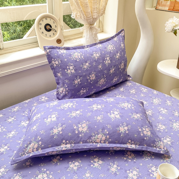 91家纺网 家纺一手货源 找家纺 （总）米柳家纺 2025新款直播爆款7A抗菌简约木棉皱皱纱床笠（抖音控价单件49.9 三件套59.9）