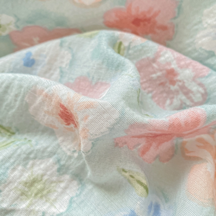 91家纺网 家纺一手货源 找家纺 米柳家纺 2025新款直播爆款7A抗菌简约木棉皱皱纱床笠（抖音控价单件49.9 三件套59.9） 兰亭