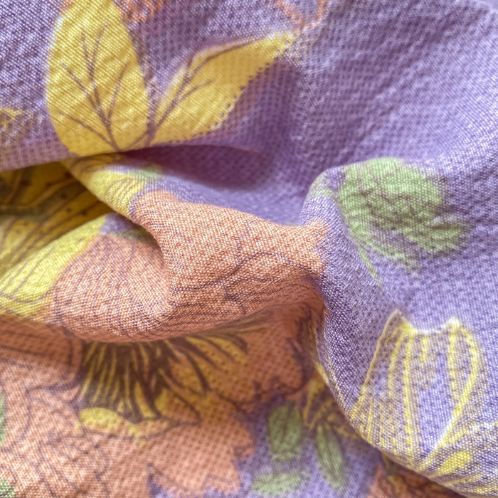 91家纺网 家纺一手货源 找家纺 米柳家纺 2025新款直播爆款7A抗菌简约木棉皱皱纱床笠（抖音控价单件49.9 三件套59.9） 百合紫