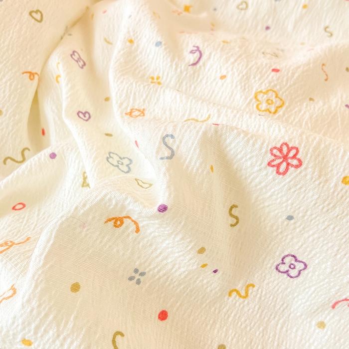 91家纺网 家纺一手货源 找家纺 眠势力 2025新款ins云感双层纱学生宿舍上下铺奶油风云感四季款单床笠床笠单件 小美好