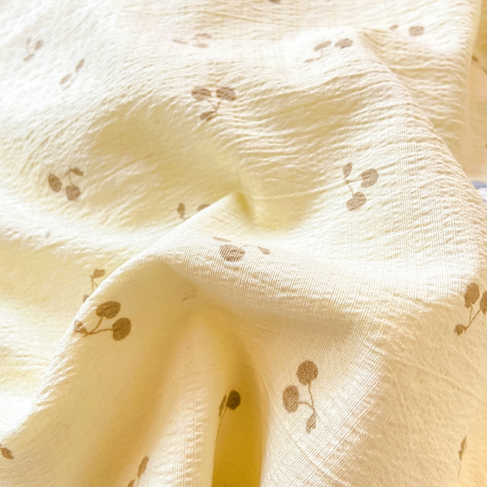 91家纺网 家纺一手货源 找家纺 眠势力 2025新款ins云感双层纱学生宿舍上下铺奶油风云感四季款单床笠床笠单件 樱桃丸子