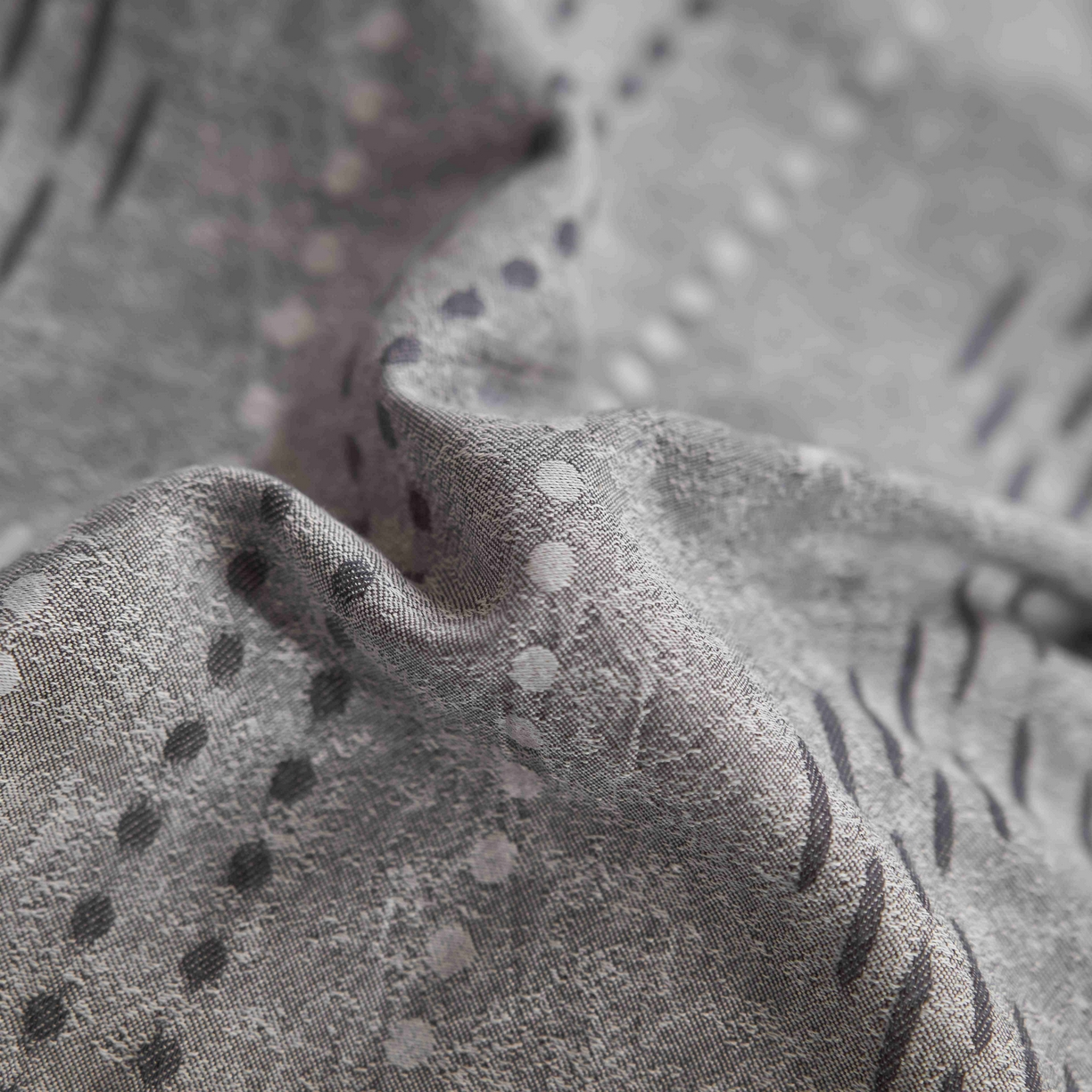 91家纺网 家纺一手货源 找家纺 安莱生活 2025春夏新款空气层色织提花四件套费尔岛系列 费尔岛-银灰