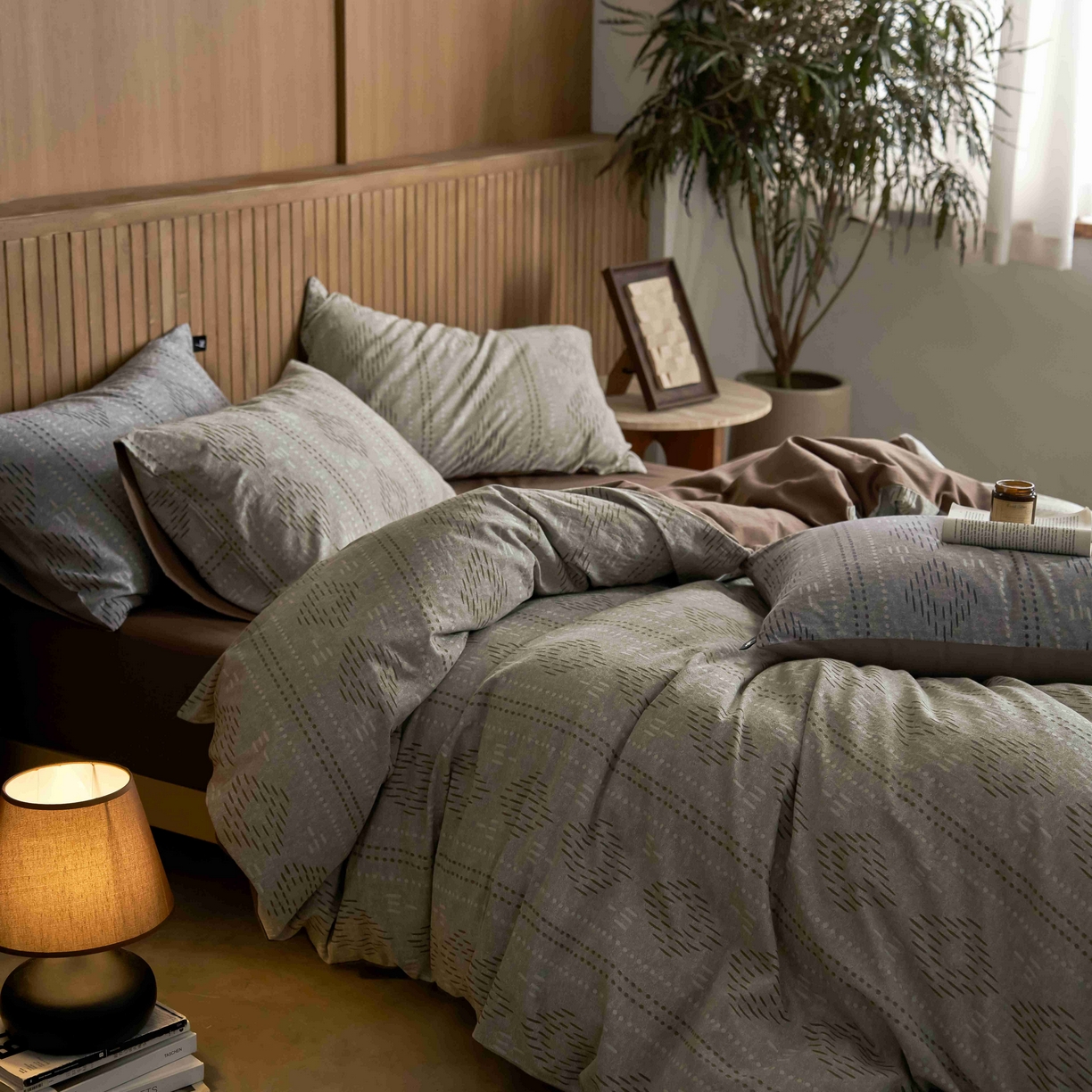 91家纺网 家纺一手货源 找家纺 （总）安莱生活 2025春夏新款空气层色织提花四件套费尔岛系列