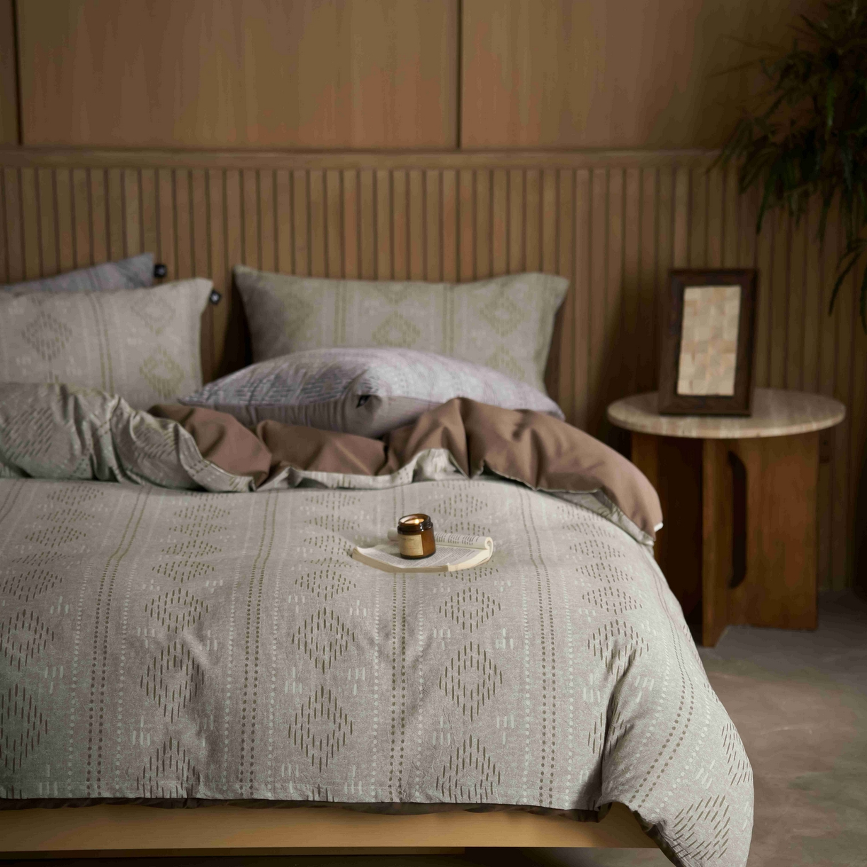 91家纺网 家纺一手货源 找家纺 （总）安莱生活 2025春夏新款空气层色织提花四件套费尔岛系列