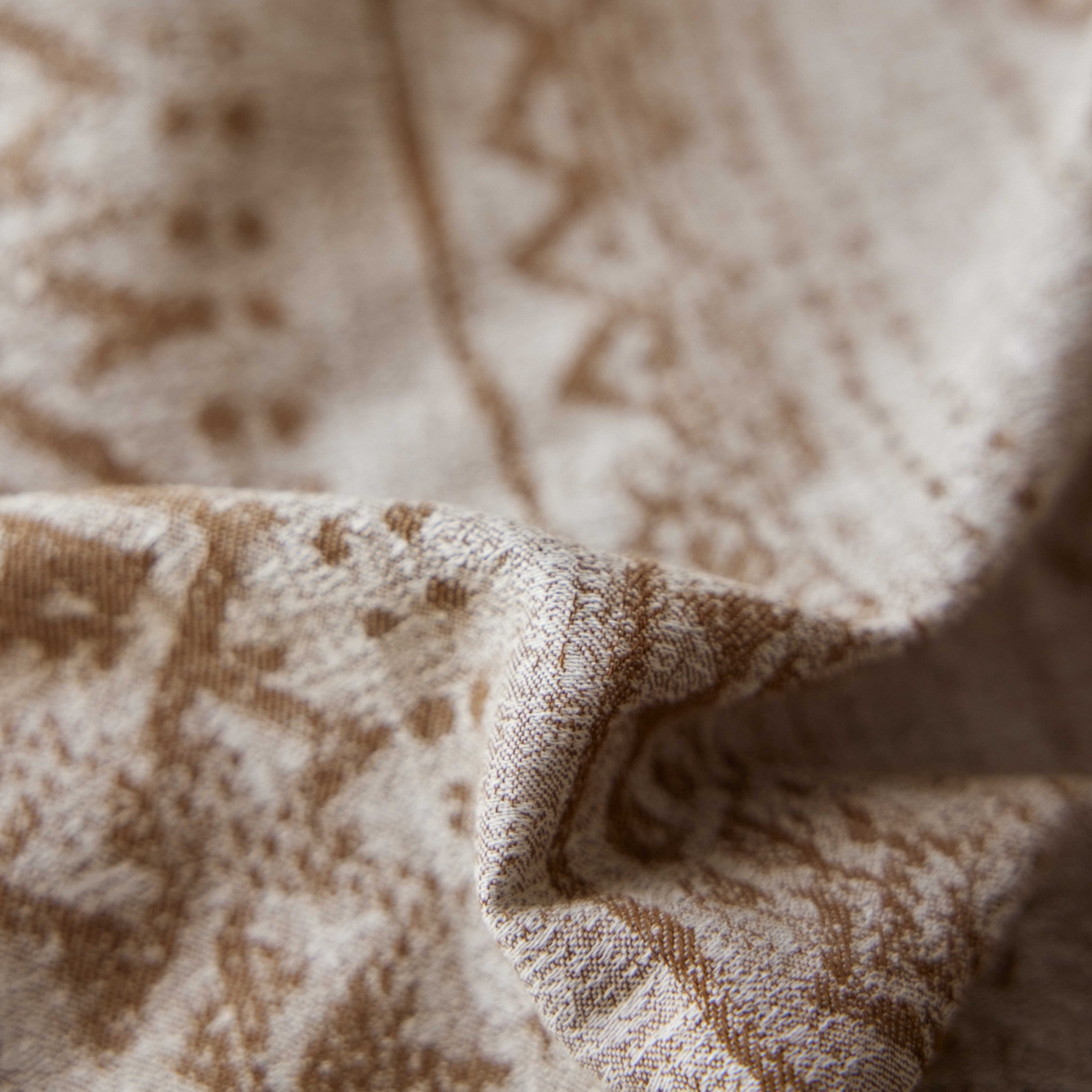 91家纺网 家纺一手货源 找家纺 安莱生活 2025春夏新款空气层色织提花四件套南阳假日系列 南阳假日-卡其