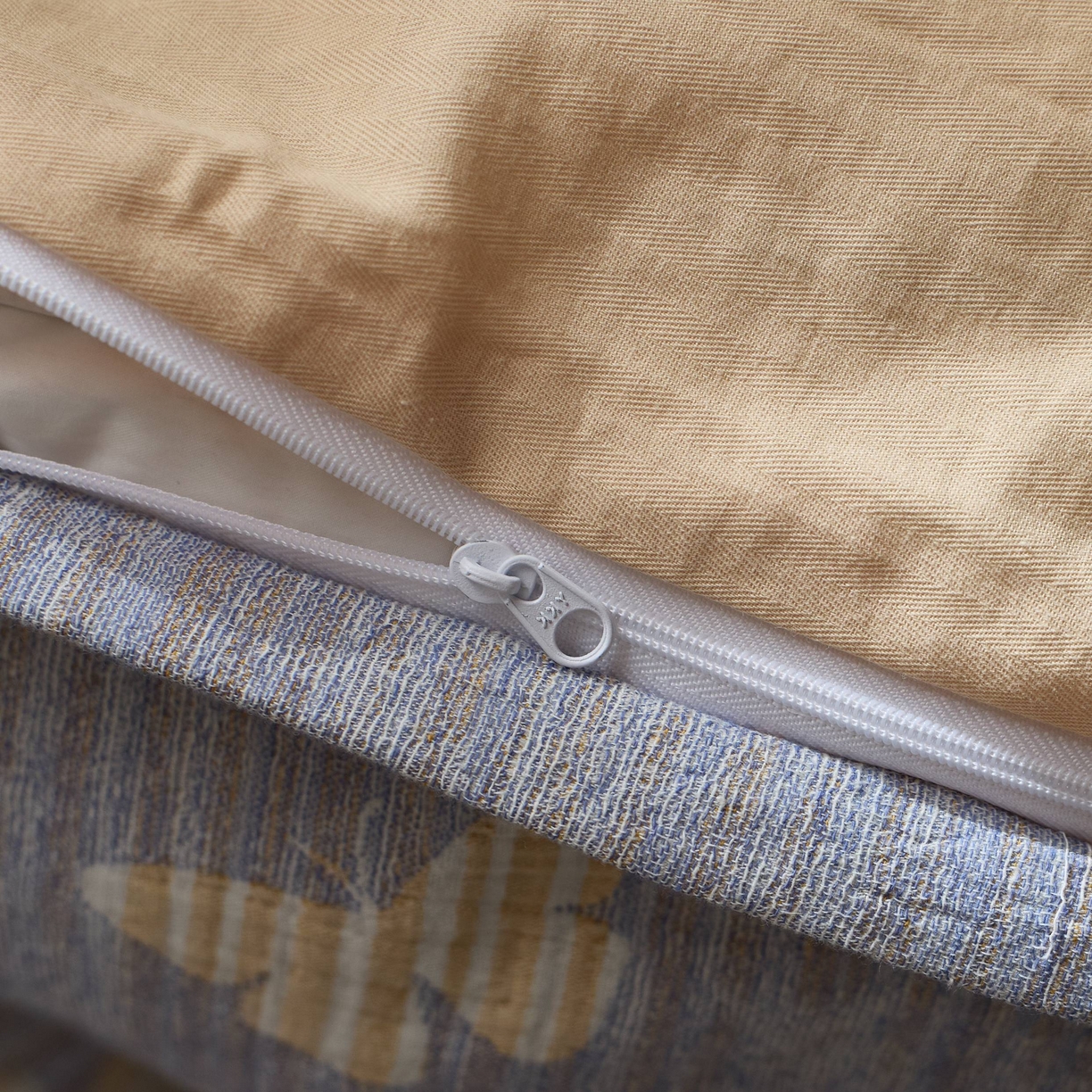 91家纺网 家纺一手货源 找家纺 安莱生活 2025春夏新款空气层色织提花四件套蝴蝶美梦系列 蝴蝶美梦-蓝黄