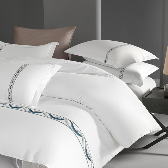 91家纺网 家纺一手货源 找家纺 （总）啊雅家居 2026新款120克大织带民宿酒店套件可制绣花床单款床笠款