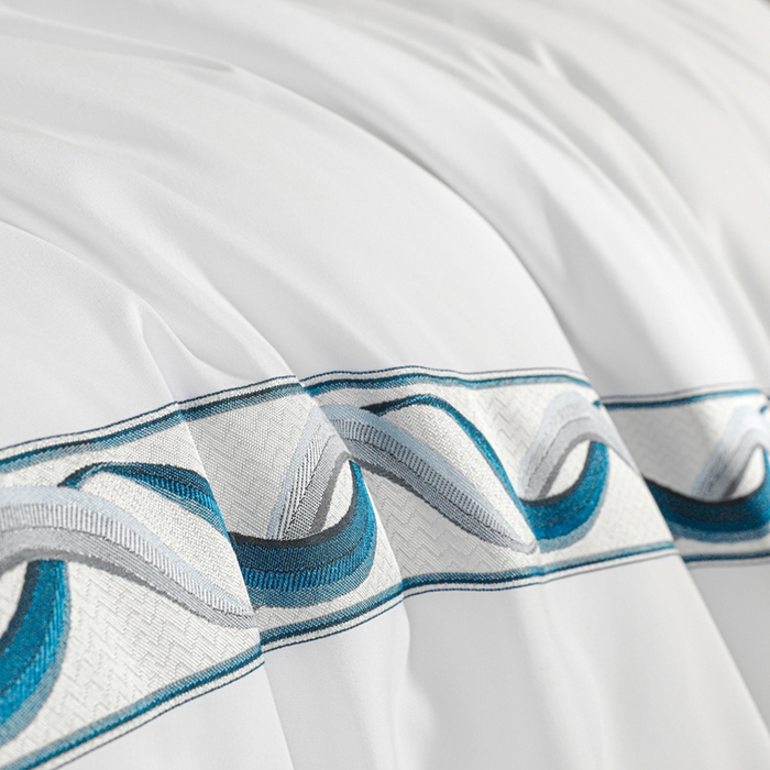 91家纺网 家纺一手货源 找家纺 （总）啊雅家居 2026新款120克大织带民宿酒店套件可制绣花床单款床笠款