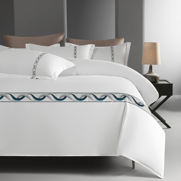 91家纺网 家纺一手货源 找家纺 （总）啊雅家居 2026新款120克大织带民宿酒店套件可制绣花床单款床笠款