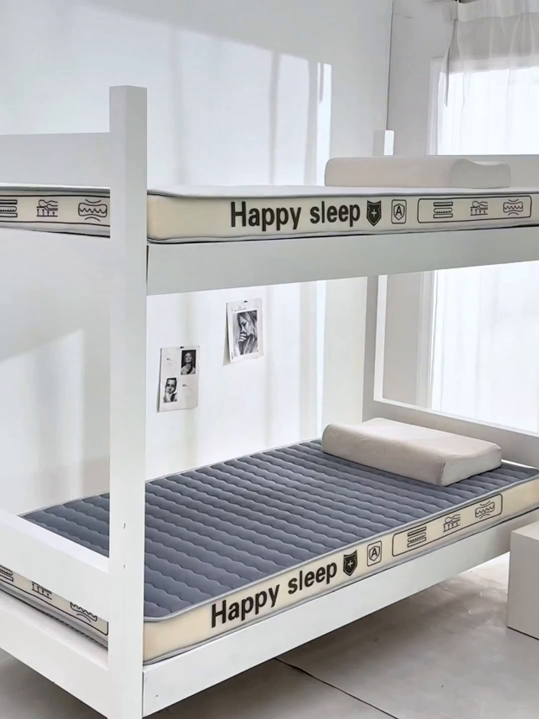 91家纺网 家纺一手货源 找家纺 缔莱（十三铭）被业 2025新款A类牛奶丝乳胶记忆抗压棉床垫-学生款 H熊--灰-6cm