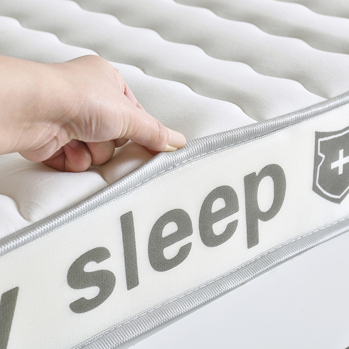 91家纺网 家纺一手货源 找家纺 缔莱（十三铭）被业 2025新款A类牛奶丝乳胶记忆抗压棉床垫-学生款 H熊--白-10cm