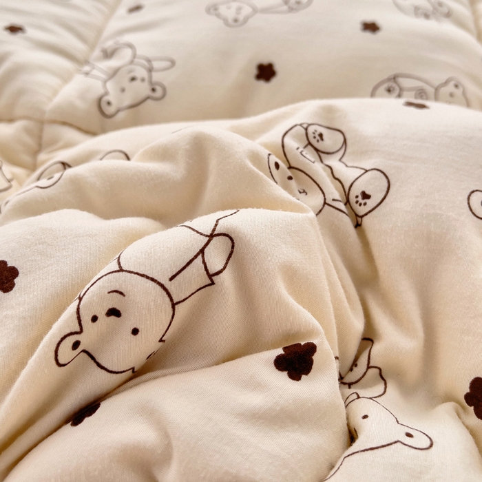 91家纺网 家纺一手货源 找家纺 鑫棉坊2025新款水洗棉印花棉花床垫床褥榻榻米铺底 小熊博士