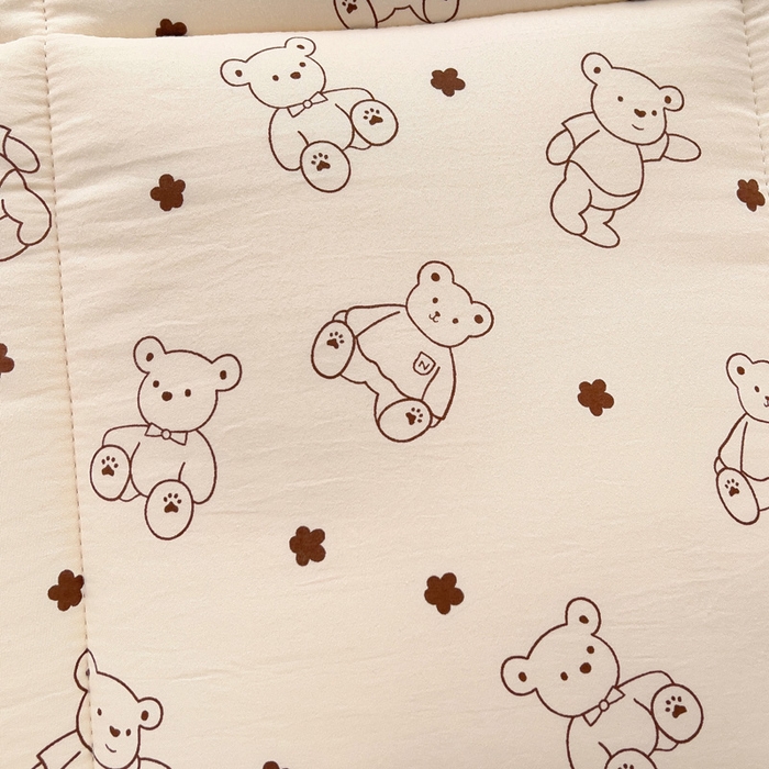 91家纺网 家纺一手货源 找家纺 鑫棉坊2025新款水洗棉印花棉花床垫床褥榻榻米铺底 小熊博士