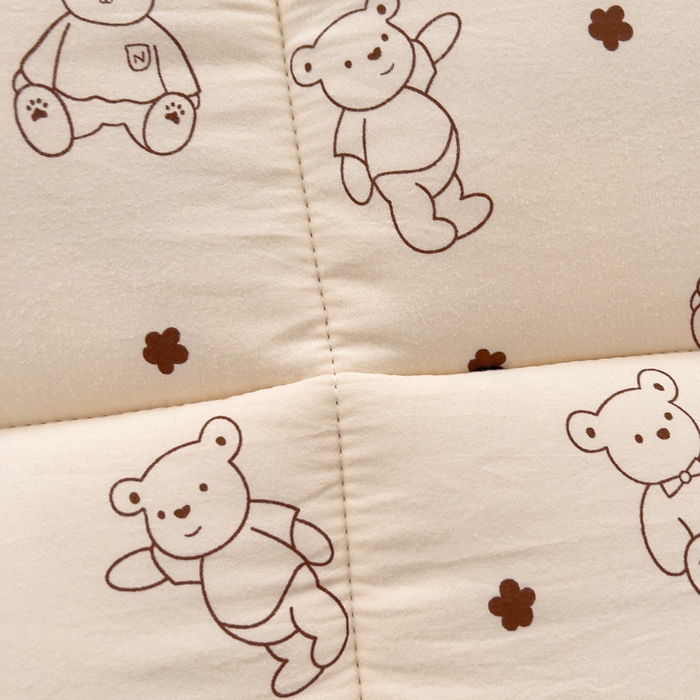 91家纺网 家纺一手货源 找家纺 鑫棉坊2025新款水洗棉印花棉花床垫床褥榻榻米铺底 小熊博士