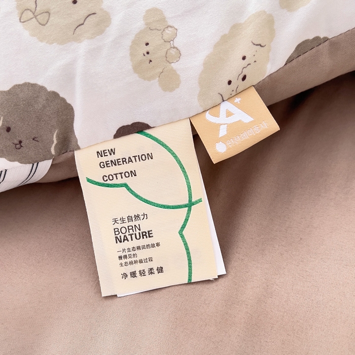 91家纺网 家纺一手货源 找家纺 鑫棉坊2025新款水洗棉印花棉花床垫床褥榻榻米铺底 洋洋小狗