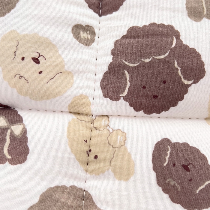 91家纺网 家纺一手货源 找家纺 鑫棉坊2025新款水洗棉印花棉花床垫床褥榻榻米铺底 洋洋小狗