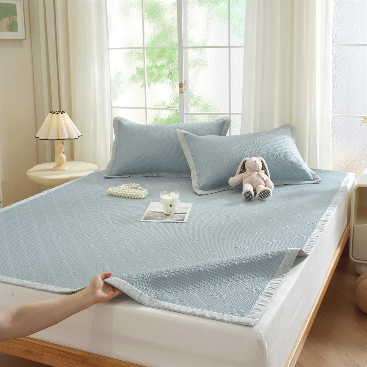 （总）共鸣沙发垫 2025新款凉感四叶草平铺款凉席席子