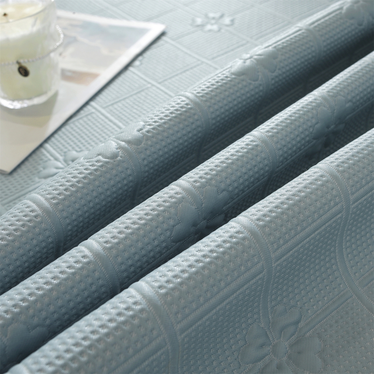 91家纺网 家纺一手货源 找家纺 （总）共鸣沙发垫 2025新款凉感四叶草平铺款凉席席子