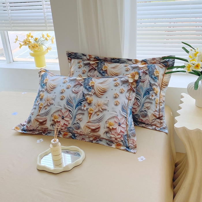 91家纺网 家纺一手货源 找家纺 （总）星期三家纺 2025年7月新款铂金全棉纯棉13372四件套