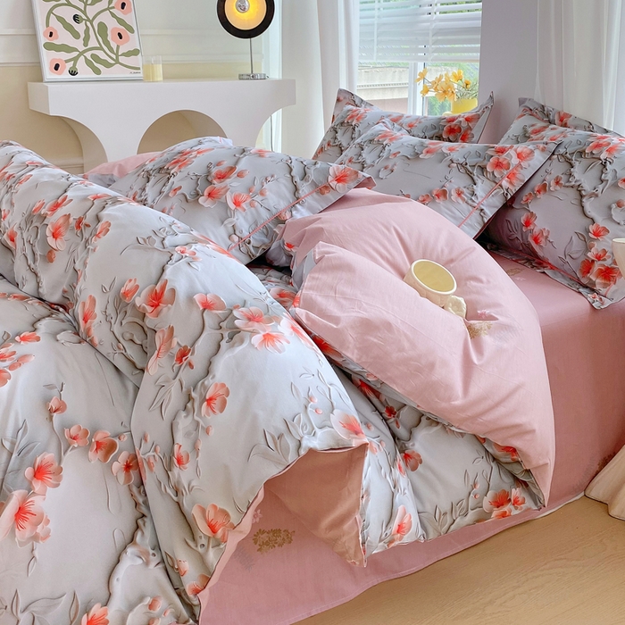 91家纺网 家纺一手货源 找家纺 （总）星期三家纺 2025年7月新款铂金全棉纯棉13372四件套