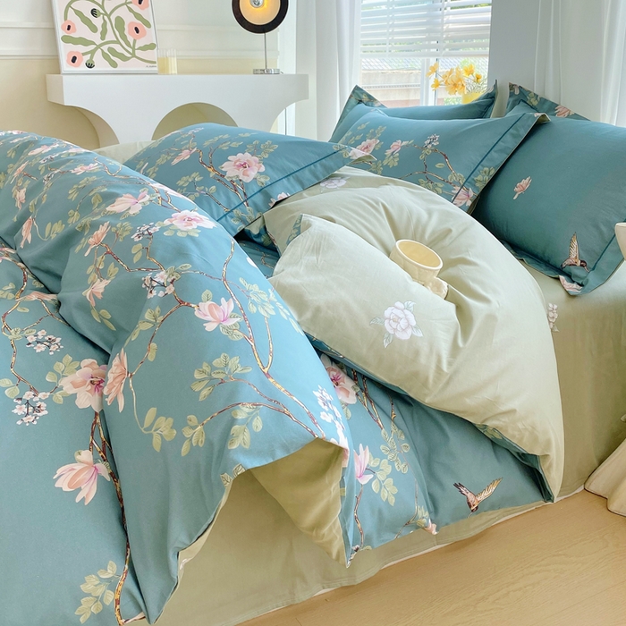 星期三家纺 2025年7月新款铂金全棉纯棉13372四件套 遇见