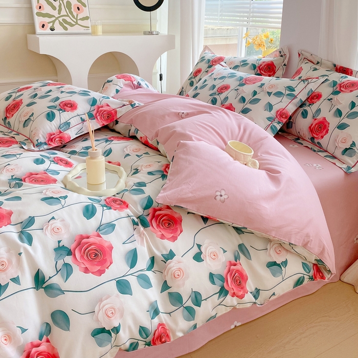 91家纺网 家纺一手货源 找家纺 星期三家纺 2025年7月新款铂金全棉纯棉13372四件套 莱茵庄园