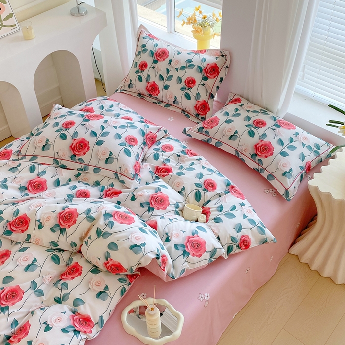 91家纺网 家纺一手货源 找家纺 星期三家纺 2025年7月新款铂金全棉纯棉13372四件套 莱茵庄园