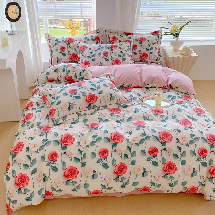 91家纺网 家纺一手货源 找家纺 星期三家纺 2025年7月新款铂金全棉纯棉13372四件套 莱茵庄园