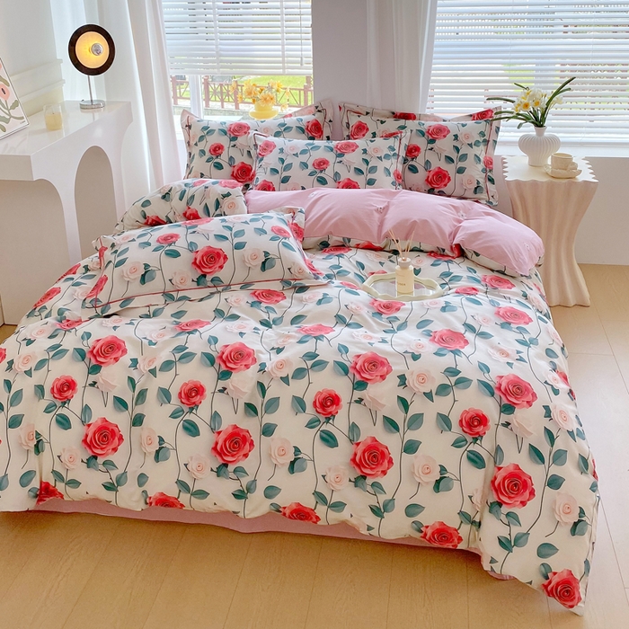 91家纺网 家纺一手货源 找家纺 星期三家纺 2025年7月新款铂金全棉纯棉13372四件套 莱茵庄园