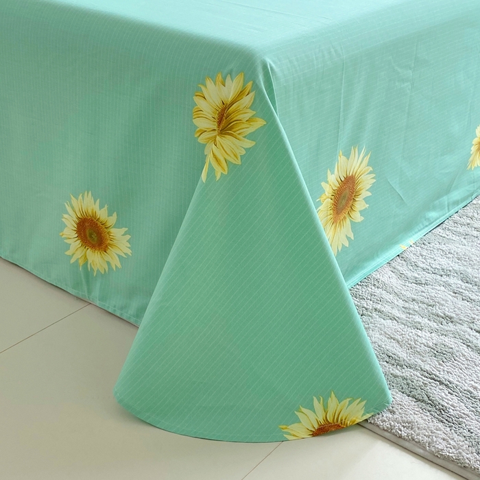 91家纺网 家纺一手货源 找家纺 星期三家纺 2025年7月新款铂金全棉纯棉13372四件套 田园时光