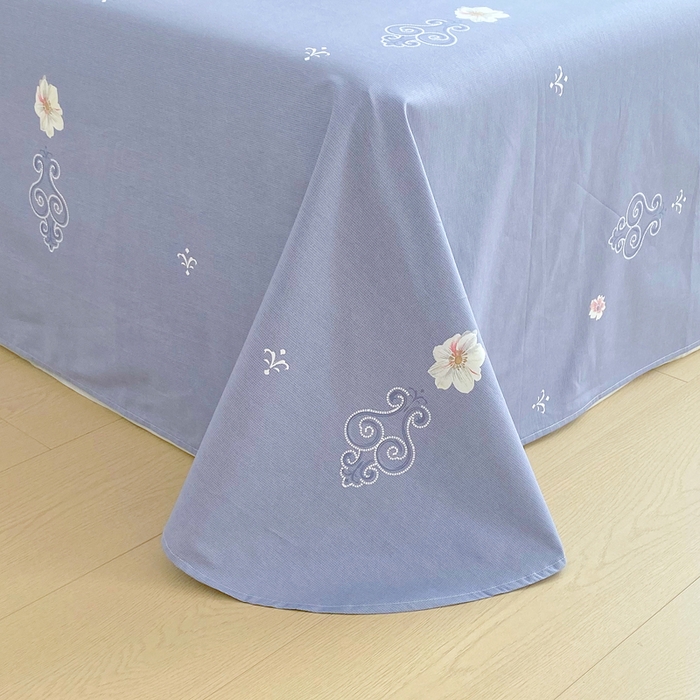 91家纺网 家纺一手货源 找家纺 星期三家纺 2025年7月新款铂金全棉纯棉13372四件套 敦煌飞花