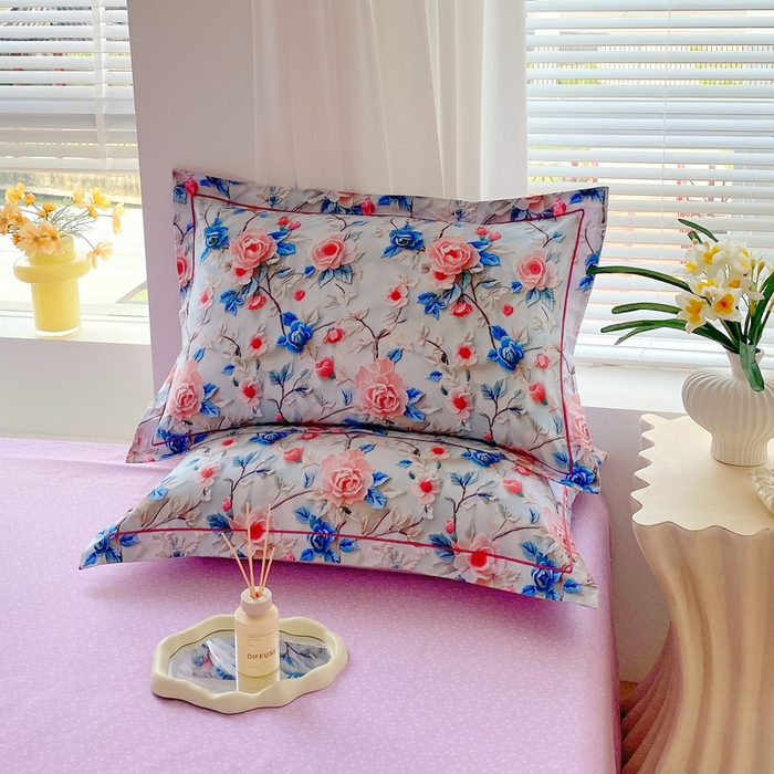 91家纺网 家纺一手货源 找家纺 星期三家纺 2025年7月新款铂金全棉纯棉13372四件套 花汀