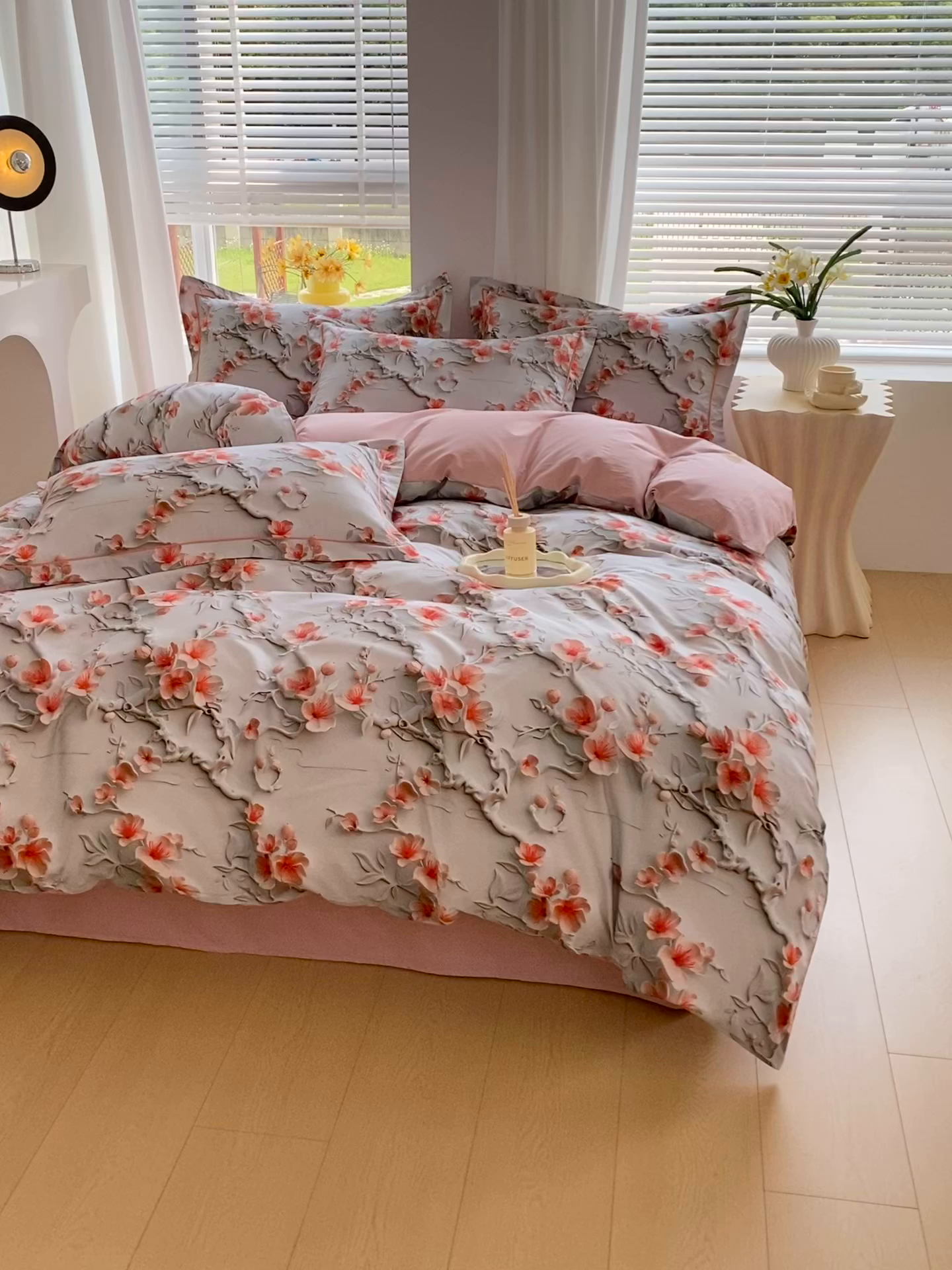 91家纺网 家纺一手货源 找家纺 星期三家纺 2025年7月新款铂金全棉纯棉13372四件套 卢浮梦