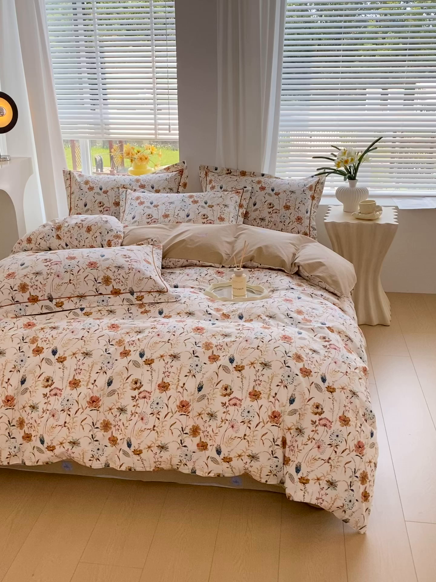 91家纺网 家纺一手货源 找家纺 星期三家纺 2025年7月新款铂金全棉纯棉13372四件套 胭脂