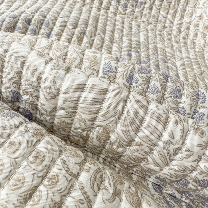 91家纺网 家纺一手货源 找家纺 （总）橘夏家纺 2025新款A类莱赛尔天丝棉印花床盖-自然丛林