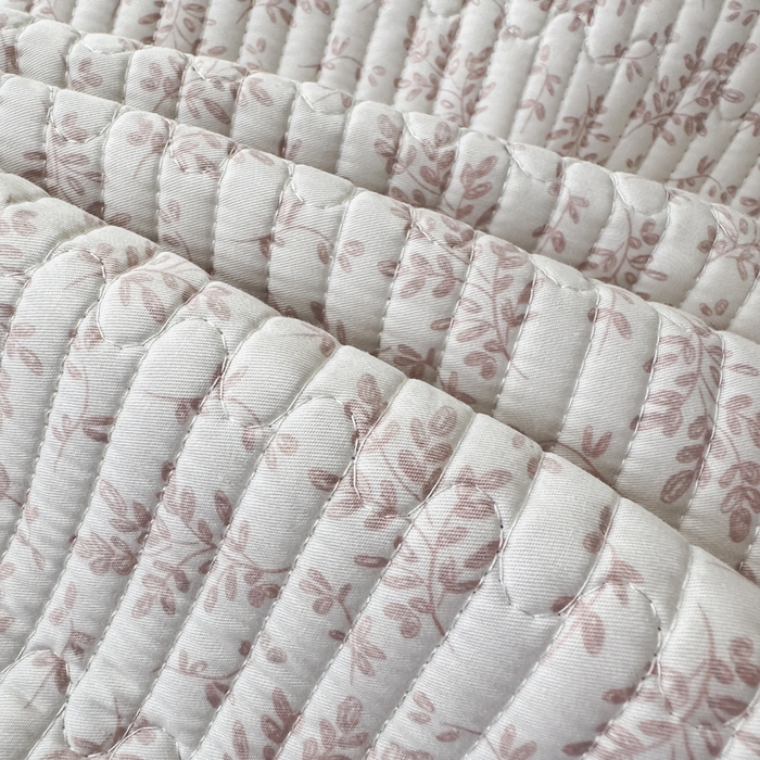 91家纺网 家纺一手货源 找家纺 橘夏家纺 2025新款A类莱赛尔天丝棉印花床盖-自然丛林 小叶女贞-薰衣紫